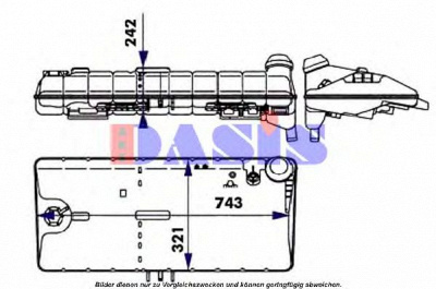 AKS DASIS 264020n -  Компенсационный бак, охлаждающая жидкость